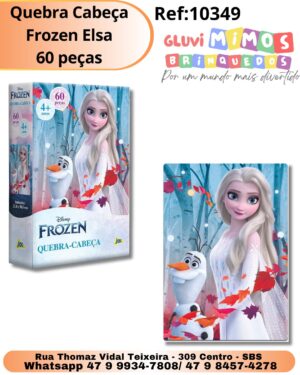 Quebra Cabeça Frozen Elsa 60 peças