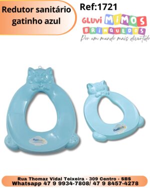Redutor sanitário gatinho azul