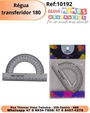 Régua transferidor 180