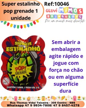 Super estalinho pop grenade 1 unidade
