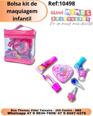 Bolsa kit de maquiagem infantil