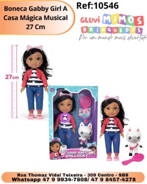 Boneca Gabby Girl A Casa Mágica Musical 27 Cm