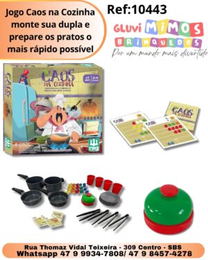 Jogo Caos na Cozinha monte sua dupla e prepare os pratos o mais rápido possível