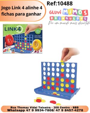Jogo Link 4 alinhe 4 fichas para ganhar
