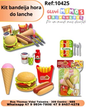Kit bandeija hora do lanche