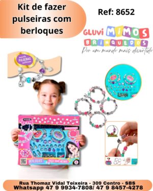 Kit de fazer pulseiras com berloques