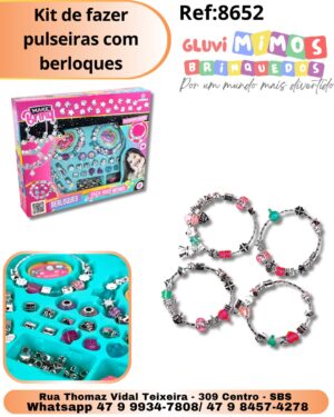 Kit de fazer pulseiras com berloques