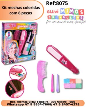 Kit mechas coloridas com 6 peças