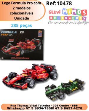 Lego Formula Pro com 2 modelos colecionáveis Unidade