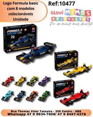 Lego Formula basic com 8 modelos colecionáveis Unidade