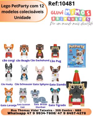 Lego PetParty com 12 modelos colecioáveis Unidade