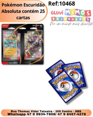 Pokémon Escuridão Absoluta contém 25 cartas