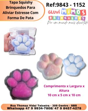 Tapa Squishy Brinquedos Para Aliviar Estresse Com Forma De Pata