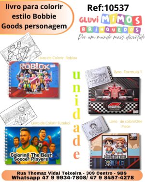 livro para colorir estilo Bobbie Goods personagem