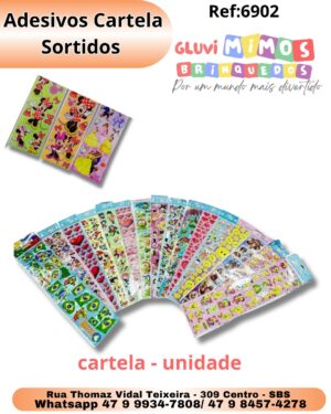 Adesivos Cartela Sortidos