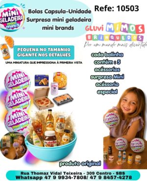 Bolas Capsula Surpresa mini geladeira mini brands