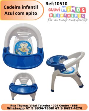 Cadeira infantil Azul com apito