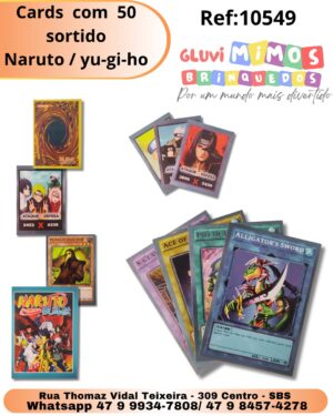 Cardes  com  50  sortido Naruto / yu-gi-ho