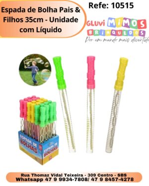 Espada de Bolha Pais & Filhos 35cm - Unidade com Líquido