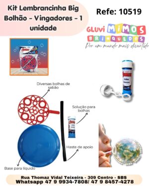 Kit Lembrancinha Big Bolhão - Vingadores - 1 unidade
