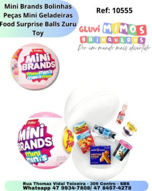 Mini Brands Bolinhas Peças Mini Geladeiras Food Surprise Balls Zuru Toy