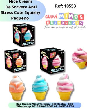 Nice Cream  De Sorvete Anti Stress Cute Squishy  (1)