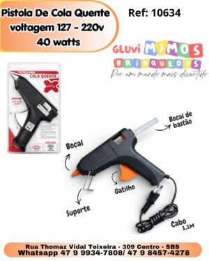 Pistola De Cola Quente   voltagem 127 - 220v  40 watts