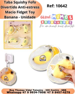 Taba Squishy Fofo Divertido Anti-estress Macio Fidget Toy Banana