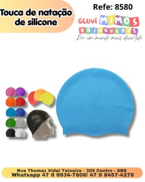 Touca de natação de silicone