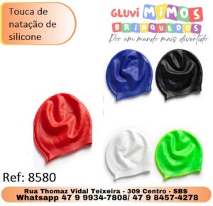 Touca de natação de silicone