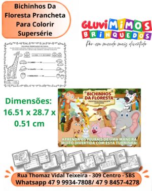 Bichinhos Da Floresta Prancheta Para Colorir Supersérie