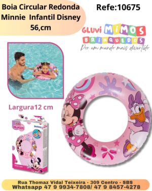 Boia Circular Redonda Minnie  Infantil Disney 56,cm