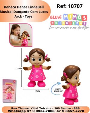 Boneca Dance LindaBell Musical Dançante Com Luzes Arck - Toys