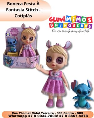 Boneca Festa À Fantasia Stitch - Cotiplás