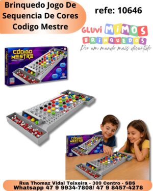 Brinquedo Jogo De Sequencia De Cores Código Mestre