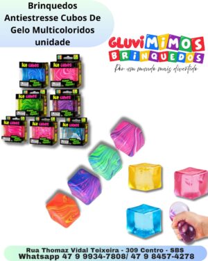 Brinquedos Antiestresse Cubos De Gelo Multicoloridos