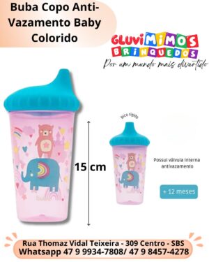 Buba Copo Anti-Vazamento Baby Colorido
