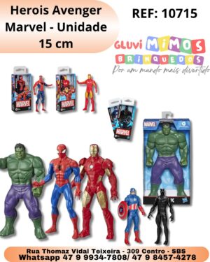 Herois Avenger Marvel Aranha-Hulk-Homem de Ferro Unidade