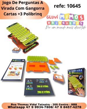 Jogo De Perguntas A Virada Com Gangorra Cartas +3 Polibrinq