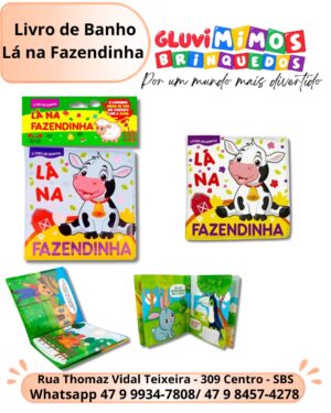 Livro de Banho Lá na Fazendinha