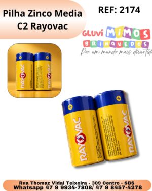 Pilha Zinco Media C2 Rayovac