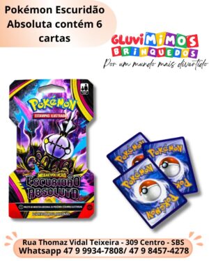 Pokémon Escuridão Absoluta contém 6 cartas