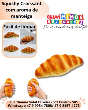 Squishy Croissant com aroma de manteiga