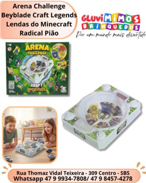 Arena Challenge Beyblade Craft Legends Lendas do Minecraft  Radical Pião
