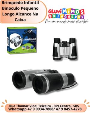 Brinquedo Infantil Binoculo Pequeno Longo Alcance Na Caixa