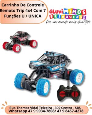 Carrinho De Controle Remoto Trip 4x4 Com 7 Funções U / UNICA