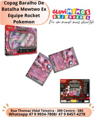 Copag Baralho De Batalha Mewtwo Ex Equipe Rocket Pokemon