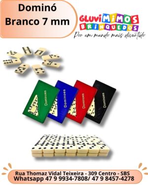 Dominó Branco 7 mm