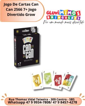 Jogo De Cartas Can Can 2566 7+ Jogo Divertido Grow