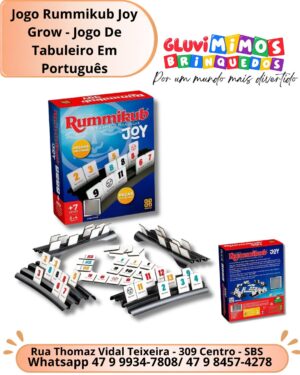 Jogo Rummikub Joy Grow - Jogo De Tabuleiro Em Português